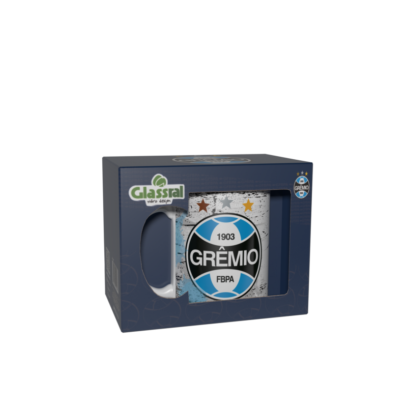 Embalagem Caneca Reta | Grêmio Escudo