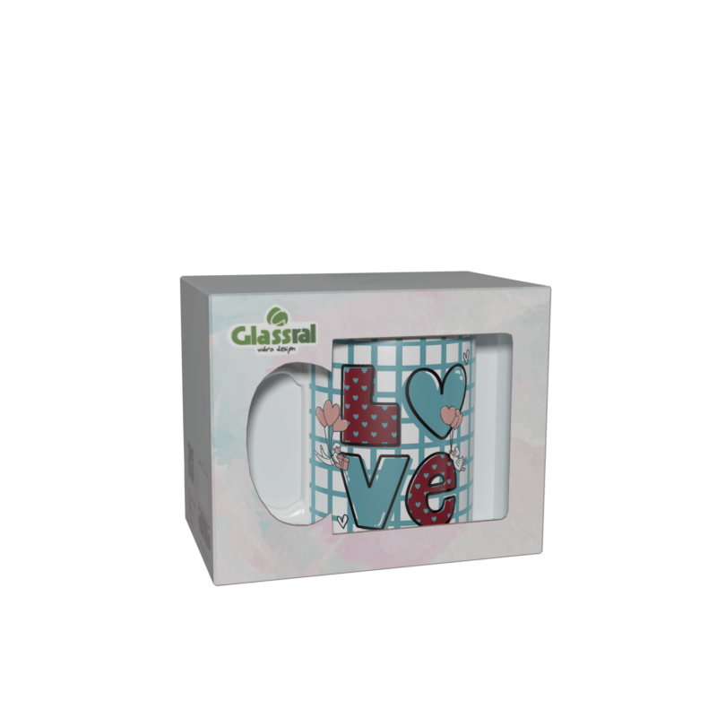 Embalagem Caneca Reta | Namorados divertida