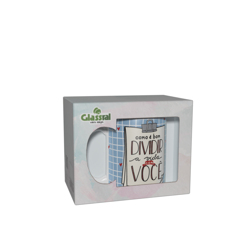 Embalagem Caneca Reta | Amor