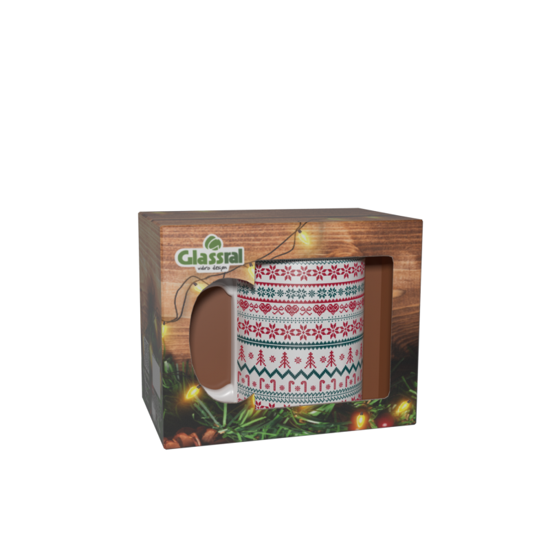 Embalagem Caneca Reta | Natal